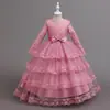 Novo Vestido Formal Infantil Meninas Princesa Saia de Tule Bufante Vestido de Aniversário e Festa para Meninas Vestido para Apresentação de Palco 1º de Junho