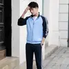 Nuevo Conjunto Deportivo de Primavera y Otoño para Padres e Hijos, Conjunto Casual de Dos Piezas para Hombres, Mujeres y Niños, Ropa de Trabajo con Estampado de Logo de Grupo, Tallas Grandes
