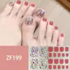 Pegatinas para Uñas de los Pies con Patrón Estéreo Zf Parches de Manicura 3D Imitación Diamante Impermeables y de Larga Duración Blanqueamiento Uñas de los Pies Pegatinas Completas para Pies