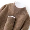 Outono e Inverno Novo Fio Floral Espessado de 7 Fios Gola Alta Meia Suéter Masculino de Caxemira Casual Fio Floral Business Tricô Camada Base Floral
