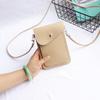 Bolso pequeño para mujer, nueva moda 2023, bolso sencillo para teléfono móvil, mini bolso cruzado de hombro de color sólido, monedero de pantalla grande, moderno