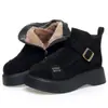 Botines Birkenstock Clásicos de Suela Gruesa Estilo Retro para Mujer, Nuevo Estilo Otoño/Invierno, Que Aumentan la Altura, Forrados de Felpa, Cómodos, Tallas Grandes