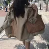 Novo Blazer de Algodão e Linho Outono 2026 Celebridade da Internet Coreana para Mulheres, Versão Coreana Blazer Pequeno Solto de Linho em Estilo Britânico