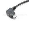 Cable de datos personalizable en ángulo Micro macho a Tipo-C hembra con adaptador integrado para carga rápida PD y dispositivos de carga Lightning