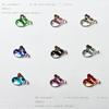 Joyería para uñas de ballena de dibujos animados de alta calidad transparente como el hielo, nueva joyería para uñas de ballena tallada en cristal mixta