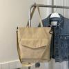 Bolso bandolera retro sencillo para mujer, estilo coreano, de gran capacidad, para otoño e invierno, informal, para ir al trabajo