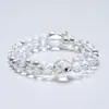 [Cristal Blanco Lunar] Pulsera de Cristal Blanco de Alta Calidad Grado A Natural para Mujer Pulsera Versátil Venta al por Mayor