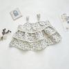 2026 Verão Insi Camisola Feminina Algodão Respirável Camisola Floral Estilo Férias Camisola Pequena Shorts Jeans