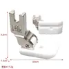 Pie Prensatelas Máquina de Coser Plana Todo Acero Juego de Pies Prensatelas Máquina de Coser Industrial Pie Prensatelas para Dobladillo Enrollado Industrial Combinación Venta al por Mayor