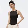 Top Esportivo de Peça Única com Bojo Fixo para Mulheres, Controle de Barriga, Modelagem da Cintura, Top de Yoga, À Prova de Impacto, Efeito Levanta Seios, Regata Fitness