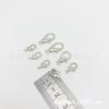 Direto da Fábrica fivela lagosta regular liga de zinco fivela para cachorro cobre puro imitação cobre 8-36mm prata chaveiro lagosta