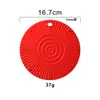 Tapete Isolante Redondo de Silicone Transfronteiriço, Tapete de Mesa de Silicone Antiderrapante com Pontos Elevados, Tapete para Panela Anti-Queimaduras, Tapete de Silicone Resistente a Altas Temperaturas em Estoque