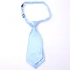 Gravata Pequena de Cor Sólida de Camada Dupla Anti-Seda Curta para Vestido 20cm Gravata de Uniforme Escolar Infantil Gravata Borboleta