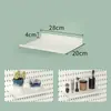 Prateleira de Armazenamento com Painel Perfurado para Cozinha sem Furos Porta-Temperos Suporte para Facas Gancho Painel de Armazenamento de Parede Acessórios de Metal
