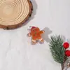 Grampos de Cabelo de Natal Frescos e Doces Europeus e Americanos Homem de Gengibre Pegador de Presentes de Natal Acessórios de Cabelo Festivos para Mulheres Venda por Atacado