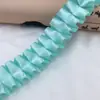 Cinta de Poliéster de 4 cm Línea Media Encaje Fruncido de Descuento Flor de Mano Cinta para Empaquetar Cajas de Regalo Adornos para Ropa Zapatos Sombrero 30 metros