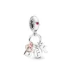 2022 Panjia Nuevo Colgante Letra Oro Rosa Plata Colgante Letra bff Pulsera Joyería de Cuentas Accesorios Colgante