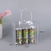 Bolsa Tote Transparente de PVC en Stock, Bolsa de Regalo, Plástico Impermeable de Mano, Bolsa de Embalaje Trendy para Souvenir, Logo Personalizado