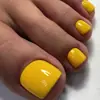 Promoção Imperdível Cor Sólida Unha do Pé Acabamento de Unha Gel Jelly Patch de Unha Postiça Curta Unha do Pé Peça de Unha