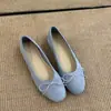 Encuentro Primerizo Temporada Bailarinas Suaves 2026 Primavera Dulce Francesa Hada Dulce Lazo Punta Redonda Zapatos Planos Bajos