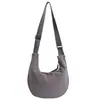 Bolso de Hombro Casual de Moda Súper Suave, Bolso Tipo Dumpling de Gran Capacidad Estilo Japonés para Mujer, Bolso Cruzado para el Trabajo, Bolso de Hombro