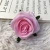 Simulação diâmetro 9 cm rosa cabeça de flor diy rosa cabeça de flor de casamento parede arranjo de flores onda bola falsa flor guia de estrada Flor