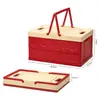 Caja de Almacenamiento con Tapa para Regalos y Recuerdos, Caja de Almacenamiento Portátil para Snacks de Estudiantes, Caja de Plástico para Cosméticos, Caja Organizadora de Almacenamiento
