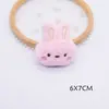 Nova Broche de Boneca Coelho de Pelúcia Expressão Fofa Acessórios de Boneca Decorativos para Bolsa de Coelho Roupas Alça de Pulso