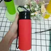 Botella de agua plegable de silicona transfronteriza para ciclismo al aire libre, vaso de agua deportivo, anticaída, botella de agua deportiva plegable de silicona de grado alimenticio