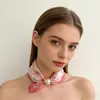 Bufanda de Seda de Moda Estilo Coreano para Primavera y Verano, Bufanda de Seda Magnética para Mujer, Bufanda de Perlas de Alto Nivel para Clavícula, Accesorio de Bufanda