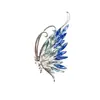 2025 Nuevo Broche de Mariposa Simulada de Gama Alta Europea y Americana Mariposa de Diamante Estereoscópica Color Degradado Broche de Mariposa de Diamante de Moda