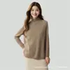 Versátil para el trayecto~Esencial para Otoño e Invierno, Camisa Base de Lana Cachemir Cálida y Suave con Cuello Alto Enrollado para Mujer, Chaleco Casual