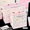 Colección de Bolsas de Regalo de Aspecto Elegante, Cartulina Blanca de Cáscara Dura Engrosada, Bolsas de Mano de Dibujos Animados Simples y Exquisitas de Gran Capacidad