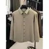 Nueva Camisa de Pana para Hombre Otoño 2026, Cómoda Casual Elegante Negocios, Camisa de Manga Larga Estampada, Moderna