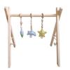 Ins Decorativo Estilo Nórdico Quarto Infantil Aparelho de Fitness Bebê Recém-nascido Bebê Fitness Rack Nordic Artesanato Em Madeira