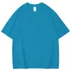 Camiseta de Verão Resistente 240g com Manga Caída para Crianças, Unissex, Manga 3/4, Casual Versátil, Caimento Solto, Top com Manga Caída