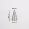 Bico de Confeitar Redondo de Aço Inoxidável para Creme, Desenho de Linhas, Escrita, Formato de Buraco Redondo, Bico Puff, Ferramenta para Assar Bolo de Derreter Grãos