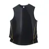 Camiseta sin mangas funcional estilo japonés G-stone con costuras laterales de contraste, hombros caídos, corte holgado, chaleco deportivo informal para exteriores