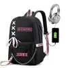 Stray kids combinación alrededor de la misma mochila mochila mochila bolsa Estudiantes coreanos hombres y mujeres Gran Capacidad Nuevo