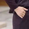 Elegante y estiloso conjunto de dos piezas para mujer, nuevo para el otoño de 2026, estilo coreano, corte ajustado, patchwork, look maduro, atuendo para mujer