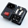 Enchufe con Interruptor de Doble Seguro C14 Combinación 2.0 Ranura para Tarjeta Enchufe Ac-01 Sensor de Doble Seguro Enchufe Industrial