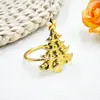 Venta Caliente Nuevo Estilo Comida Occidental Hotel Varios Anillos para Servilletas de Árbol de Navidad Anillos para Servilletas Hebilla para Servilletas Anillos de Tela Metal Wholesale