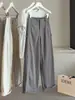 Pantalones Cargo de Pierna Ancha Estrecha para Mujer, Nuevo Estilo Coreano Verano 2026, Cintura Alta, Adelgazantes, Caída Suave, Pierna Recta Suelta Casual, Pantalones Largos