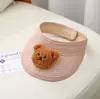 Sombrero de verano para niños, sombrero de paja con parte superior vacía, protector solar para niñas, sombrero con lazo de encaje, sombrero de moda al por mayor