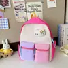 Mochila infantil de colores dulces, nueva mochila escolar ligera y versátil para niños y niñas, adecuada para niños de preescolar de 3 a 6 años, con colores contrastantes