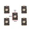 Accesorios para Joyería de Aleación con Goteo de Aceite DIY Colgante de Tarot Collar Pulsera Pendientes Llavero Colgante W441