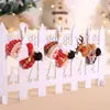 Decoraciones navideñas creativo colgante de árbol de Navidad nuevo muñeco de cuerda de escalada pequeños adornos creativo colgante para ventana del hogar