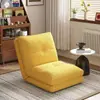 Sofá perezoso, adecuado para relajarse y dormir, ideal para apartamentos pequeños, un sofá individual popular para uso doméstico, perfecto para balcones, que ofrece un estilo casual y retro con un respaldo cuadrado