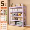 Gabinete de almacenamiento a prueba de polvo multicapa de acero, gabinete de almacenamiento de piso para el hogar con puerta abatible transparente, gabinete para juguetes disponible en múltiples especificaciones