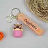 Llavero de Capibara Creativo de Moda Accesorio para Bolso Lindo Llavero de Pareja para Coche Colgante para Mochila